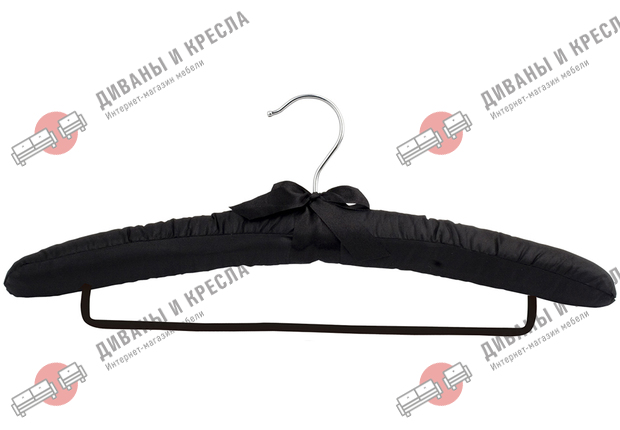 Набор вешалок Набор вешалок VAL 7060bb мягких тканевых 2 шт, чёрные