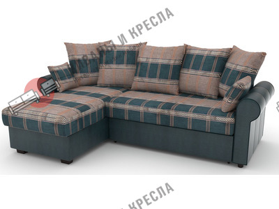 Диван угловой Рейн-эконом Мега Грин