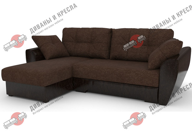 Диван угловой Амстердам-эконом Астра Браун