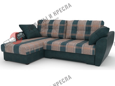 Диван угловой Амстердам-эконом Мега Грин