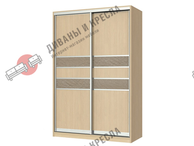 Шкаф-купе прямой Стиль-2 кожа 100x40x200