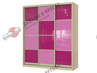 Шкаф-купе прямой Арлекин-3 Оракал 170x40x200